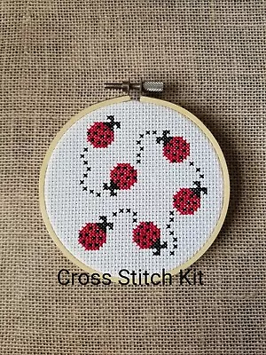 Counted Cross Stitch Kit - Ladybug Trail • $4.99