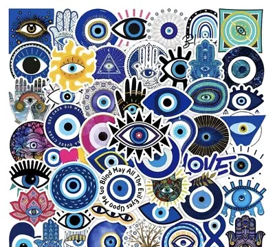 10 Random Evil Eye 🧿 Stickers - Waterbottle Laptop Notebook Decal • $3.25