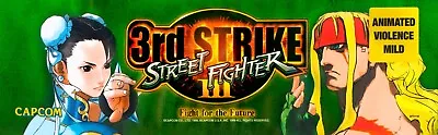 Street Fighter 3 3rd Strike Arcade Marquee For Reproduction Header/Backlit Sign • $15.75