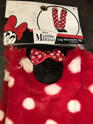 NEW DISNEY MINNIE MOUSE Red Polka Dots Leg Warmers Cute Fun Dress Up Costume • $6.99