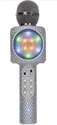 BNIB Wireless Express Sing-Along Bling Bluetooth Karaoke Microphone / Speaker • $33.67