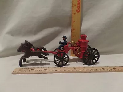 Antique Cast Iron Horse Drawn Steam Pumper Fire Wagon • $50