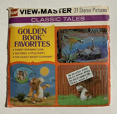 View-Master GOLDEN BOOK FAVORITES H14 3 Reel Set + Booklet • $10.62