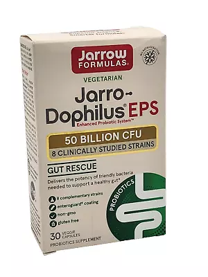 Jarrow Formulas Vegetarian Jarro-Dophilus Eps 50 Billion Cfu 30 Veg Caps 01/2025 • $23.49