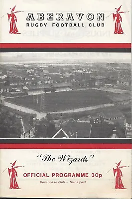 Aberavon v Bristol 16 Jan 1988 RUGBY PROGRAMME • £4.99