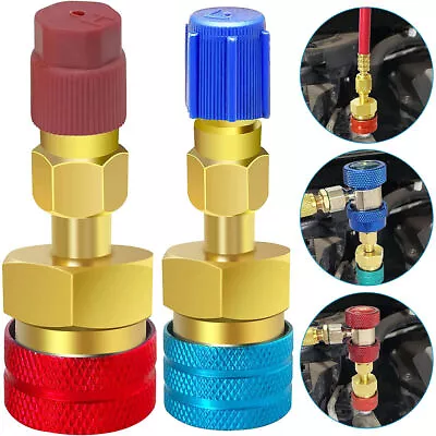 Sale R1234yf To R134a Quick Coupler Adapter High Low Side Conversion Kit For AC • $17.99