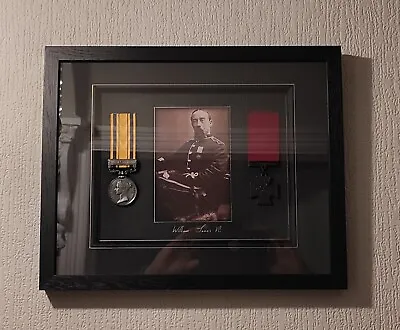 Framed Zulu War Medal Display William Jones VC • £85