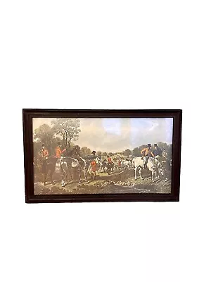 J F Herring-  Fox Hunting The Meet Antique Print  • £40