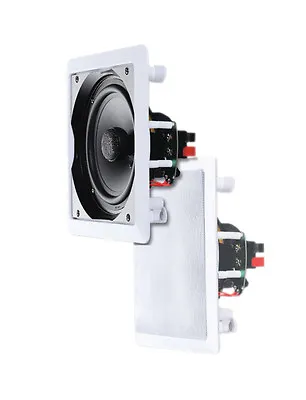 £37.99 • Buy E-audio 8  2 Way Ceiling Home Water Resistant Speakers PAIR (8 Ohms 180 W) #414C
