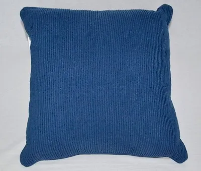 $60 Martha Stewart Pleated Wave Blue 20  Square Decorative Pillow • $24.95