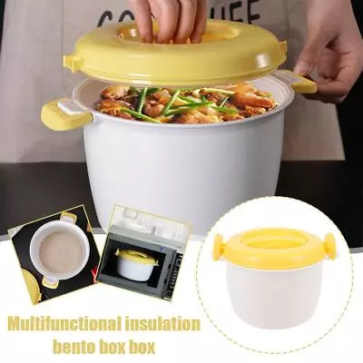 Microwave Rice Cooker Steamer Pot Pastamaker Oven Cookware Cooking Soup Pot+ • £7.36