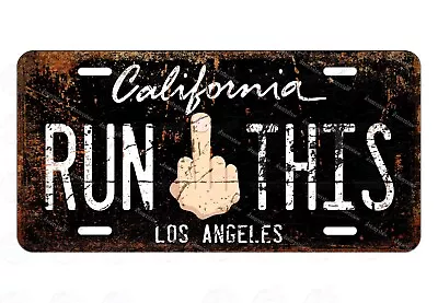 Vintage Rusty California Run This License Plate For Auto Car Bike ATV Keychain • $20.99