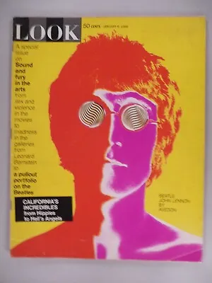 Look Magazine - January 9 1968 ~~ The Beatles By Richard Avedon With Poster • $149.99