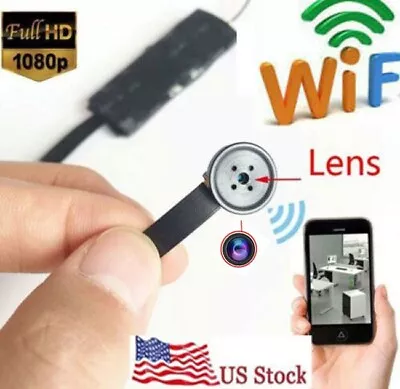 HD Network WIFI IP Mini Wireless Button Spy Hidden Camera Voice DVR Recorder • $48.99