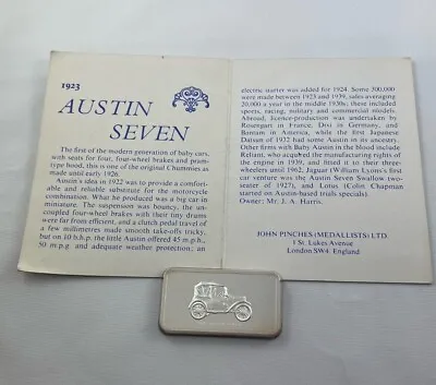 £74.96 • Buy 1923 Austin Seven - Lord Montagu Collection Of Great Car Ingots