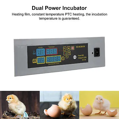 HTMC‑7 DIY Mini Incubator Temperature Control And Automatic Egg Turner Digit Bgs • £32.18