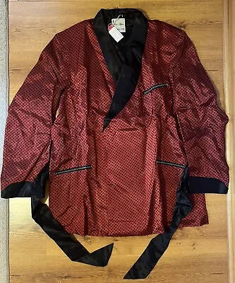 Vintage Smoking Jacket State O Maine Robe NWT The Boston Store Men’s L • $165.55