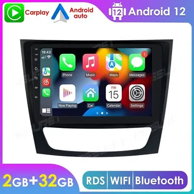 For Mercedes Benz W211 E CLS 9 INCH Android 12 Car Stereo Radio GPS Navi Carplay • $110.07