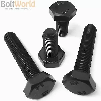 £3.49 • Buy M10 M12 Fine Pitch Fully Threaded Hexagon Set Screws High Tensile 8.8 Uncoated