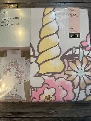 £10 • Buy Next Girls Unicorn Bedding Single Bedset BNWT /💖🦄Unicorn Wings Detail 💖.