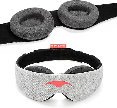 $78.67 • Buy Manta Sleep Mask 100% Blackout Eye Mask - Zero Eye Pressure Adjustable Eye Cups