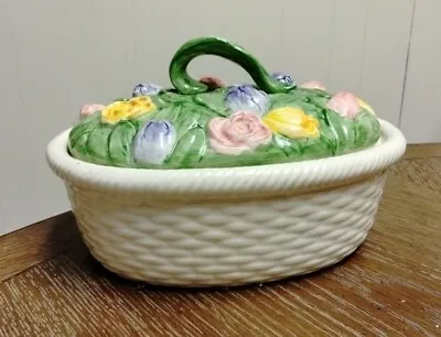 Vintage Mary Ann Baker Spring Collection Serving Bowl W/Lid • $38.87