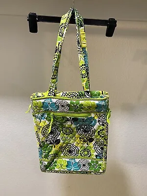 Vera Bradley  Limes Up  Laptop Bag Green Floral Tote • $30