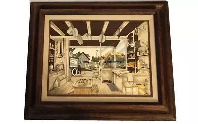 H. Hargrove General Store Signed Serigraph 12 X16  18x22 W/frame Jensen Grocery • $19.99