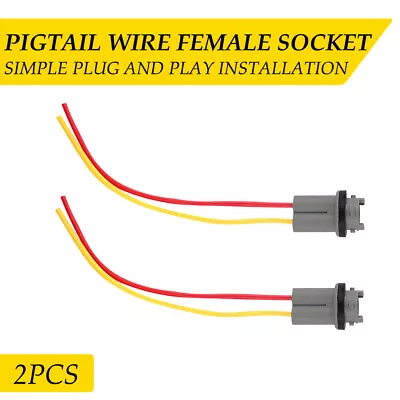 194 PGS T10 Pigtail Wire Female Socket Front Side Marker Light Plug For Lexus • $10.49