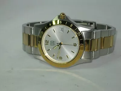 ESQ By Movado Men's Two-Tone Swiss All Stainless Watch Nice! • $129.45