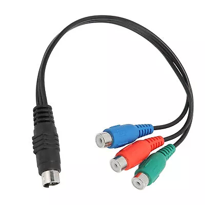S Video 7 Pin Male To 3RCA Female Cable High Accuracy 7 Pin To AV Cable Soun SDS • £4.24