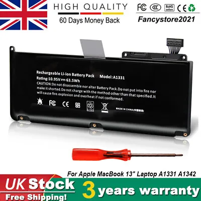 £16.99 • Buy A1331 Battery For Apple MacBook 13inch A1342 (White Unibody 2009-2010) 2009-2010