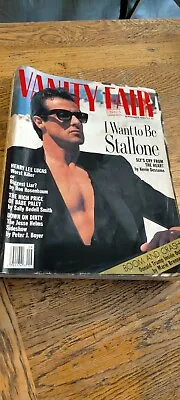 1990 Vanity Fair Sly Stallone Vintage Magazine • $7.80