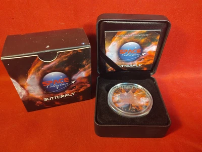$199.99 • Buy 2016 Maple Leaf 1oz Silver Space Collection Butterfly Nebula