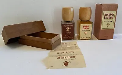 Lot Of Vintage English Leather: All Purpose Lotion In Redwood Box &After Shave • $49