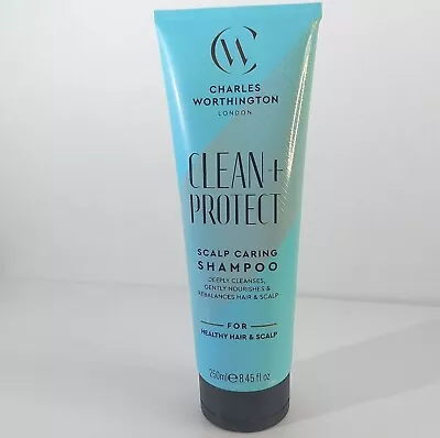 CHARLES WORTHINGTON Clean Protect Scalp Caring Hair Shampoo NEW 250ml VEGAN • £4.99