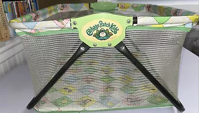 Vintage 1983 Coleco Cabbage Patch Kids Doll Playpen Crib Folds Flat Play Pen • $0.99