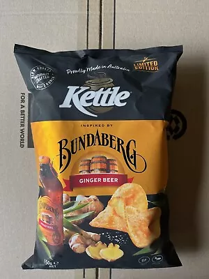 Kettle Bundaberg Ginger Beer Chips 150g Limited Edition • $19.99