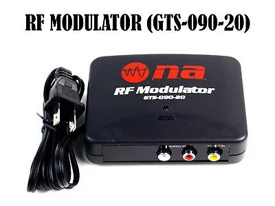 $16.95 • Buy RF Modulator TV Switch Audio Video RCA Ant Input To F Type Coax Output Converter