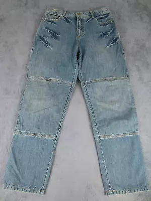 Cortech Jeans Mens 32 X 30* Blue Cotton Denim Distressed Padded Mod Motorcycle • $23.42