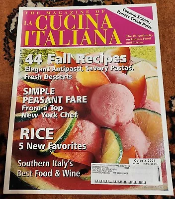 LA CUCINA ITALIANA MAGAZINE 6 Issues Italian Food And Living 1997-2001 • $15.99