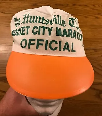 Vintage Huntsville Alabama Hat Painters Cap Rocket City Marathon Times Newspaper • $19.95