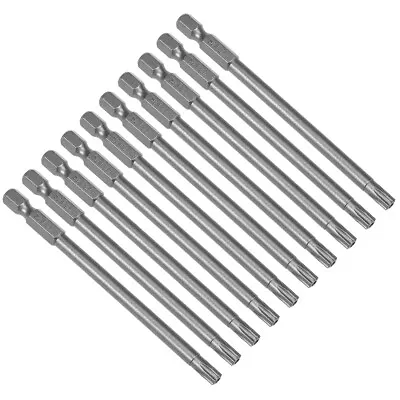 10pcs T27 Magnetic Torx Screwdriver Bits 1/4 Inch Hex Shank S2 • $18.10