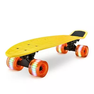 Hurtle 6'' PP Deck Skateboard-Mini Cruiser Skateboard Kids Teens Adults-Yellow • $49.99