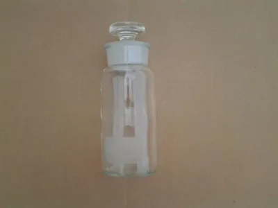 Vintage Glass Apothecary Bottle T.C. Wheaton Ground Glass Stopper 6  Made In USA • $10