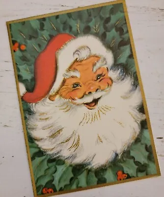 Vintage Christmas Card Unused SANTA • $3