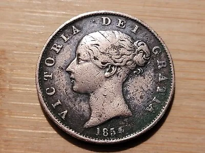 £1.95 • Buy Old Coin. 1854, Queen Victoria. Copper Half Penny. Reasonable Condition.