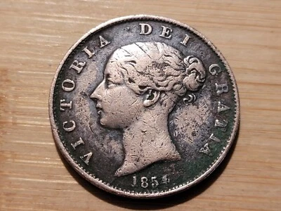 £1.95 • Buy Old Coin. 1854, Queen Victoria. Copper Half Penny. Reasonable Condition.