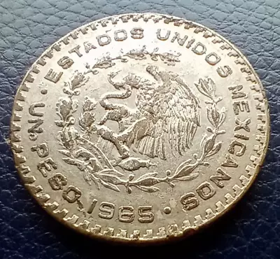 1965 Mexican (Mexico) One Peso Silver Coin - Old World Silver - Free Shipping • $6.99