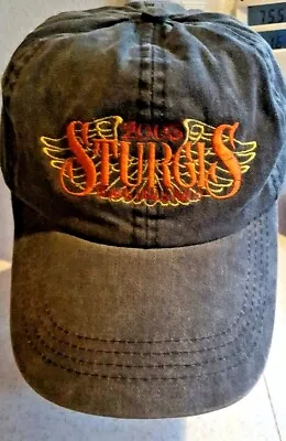 Sturgis Cap Hat VGUC 2003 Black Hills Rally 'Washed' Black Cotton Embroider  • $15